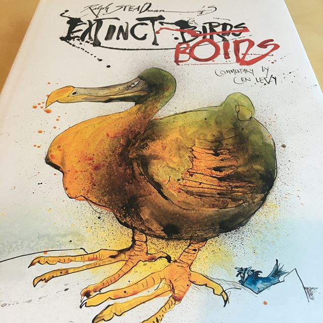 Extinct Boids by Ralph Steadman is a beautiful beautiful thing. My new favourite book by far.